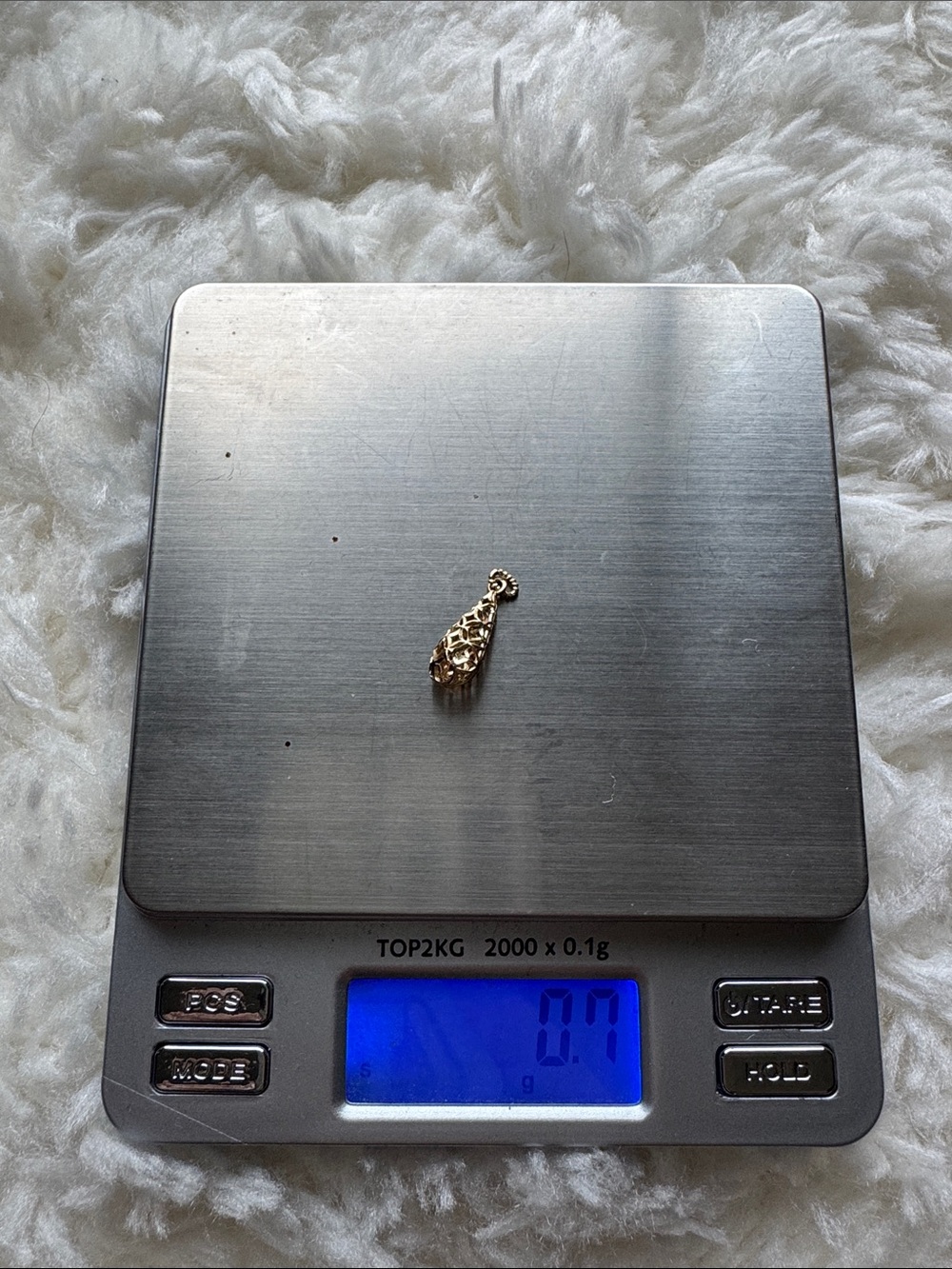 14k Tear Drop Pendant - Picture 3 of 3